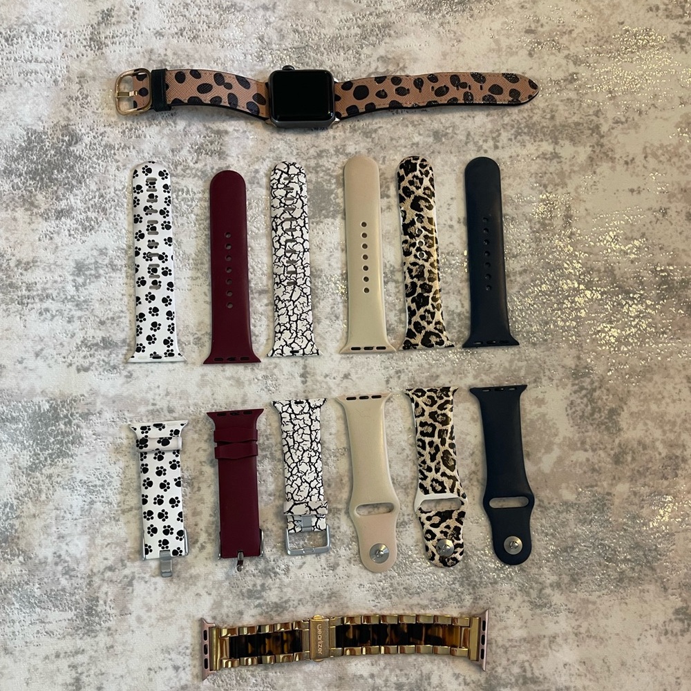 Apple Watch Series 2 38mm with 8 bands